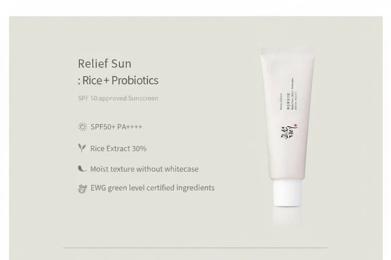 Beauty Joseon Relief Sun: Rice + Probiotics Set(Pack of 2, 50ML Each) FREE SHIP
